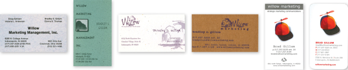 Business Card Evolution Graphic